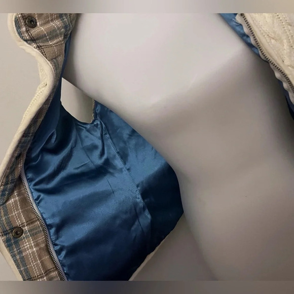 Vintage BB Dakota cotton blend sweater vest plaid outdoors fall winter ski - Picture 5 of 9